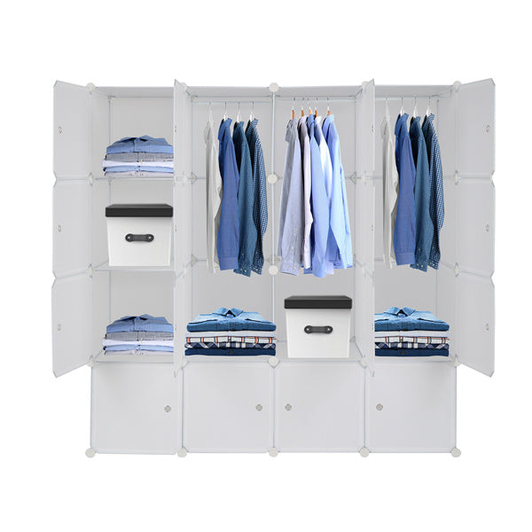 4-storey 16 Grid Cube Wardrobe