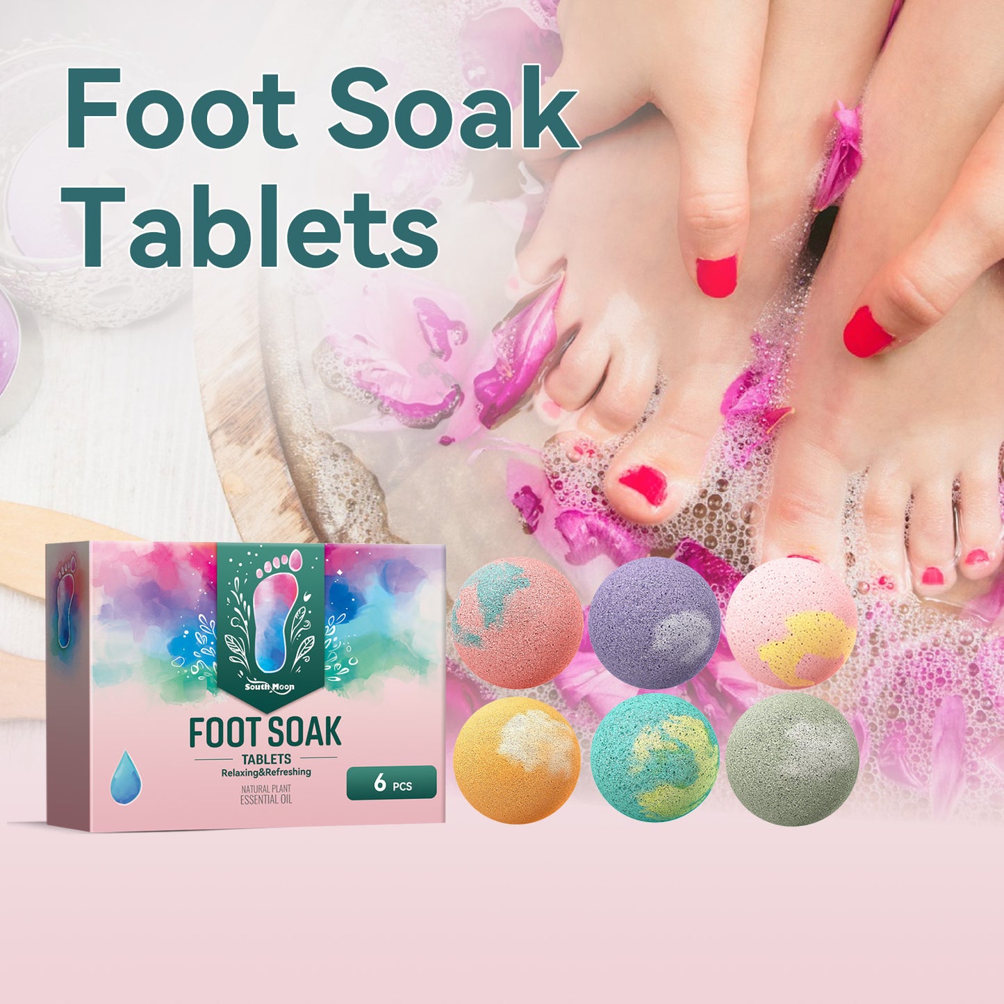 Anti Dryness, Cracking, Peeling, Cleaning, Moisturizing, Foot Repair, Heel Foot Bath Ball