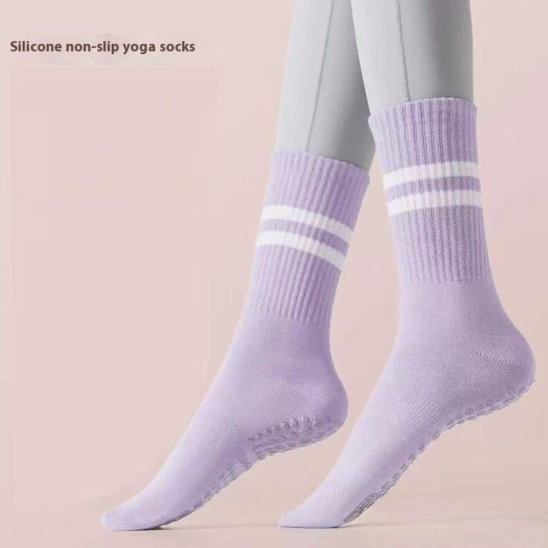Mid-calf Yoga Socks Non-slip Professional Women's Fitness