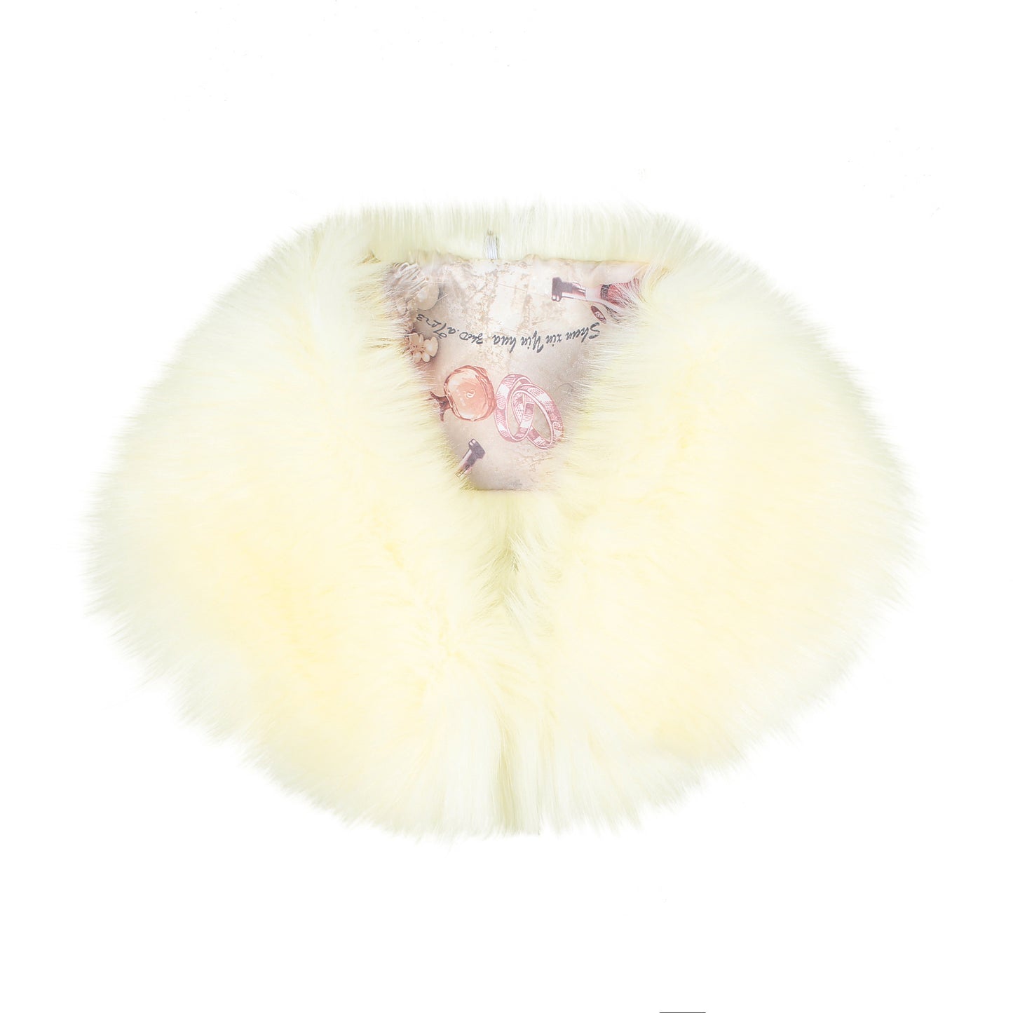 Faux Fox Fur And Rabbit Shawl