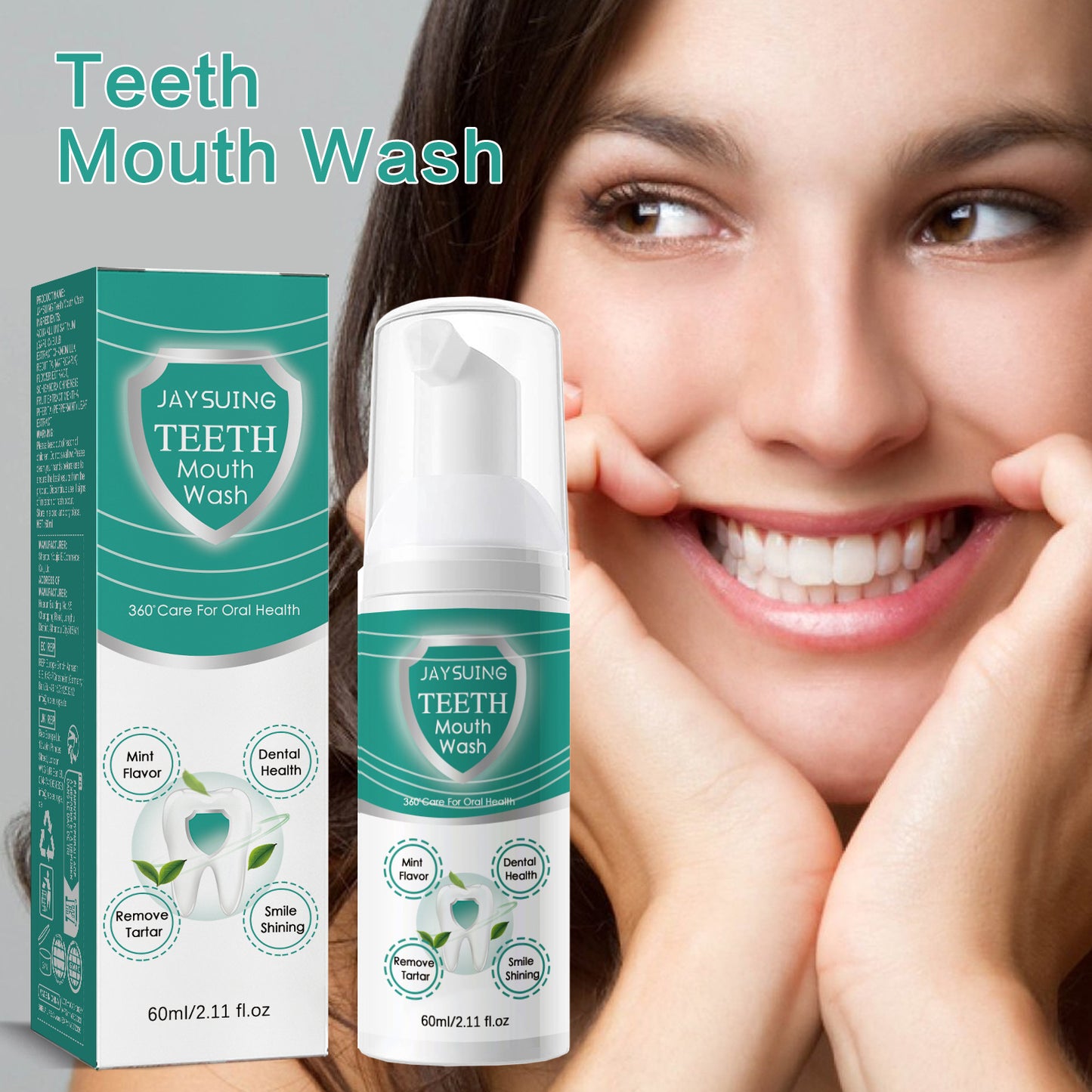 Foam Tooth Cleaning Mousse Protects Gums