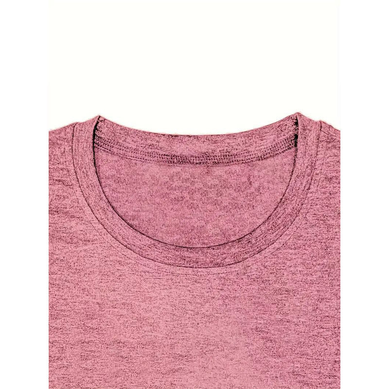 Women's Round Neck Short Sleeve T-Shirt With Colorful Elephant Print, Casual Summer Top