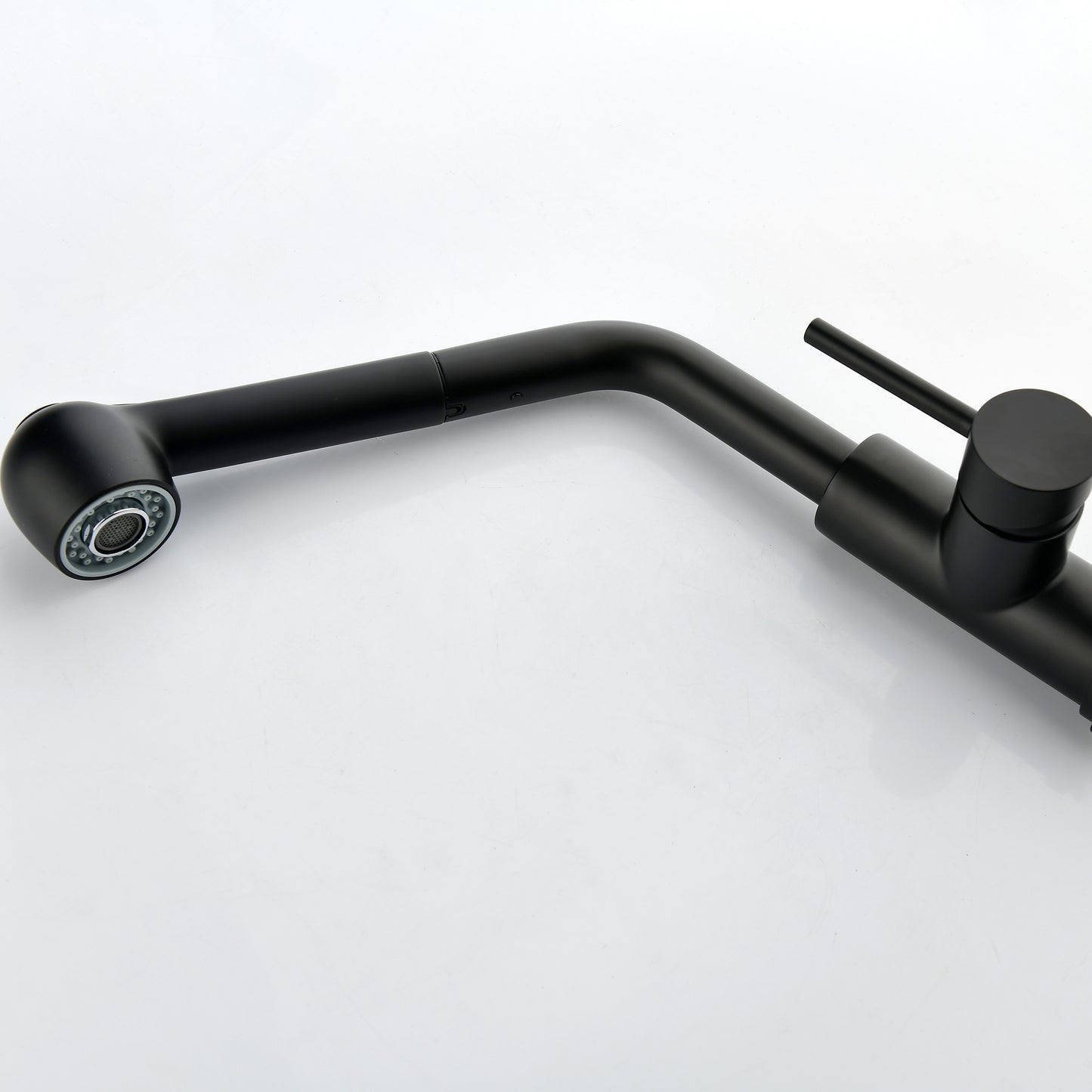 Stainless Steel Matte Black Single Handle Pull Out Spray, Kitchen Faucet