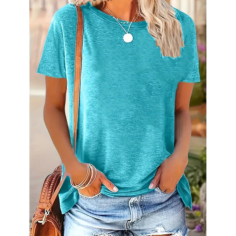 3 Pack Womens Tops Basic Summer Short Sleeve T Shirts Casual Loose Fit Tops 2025 Trendy Clothes