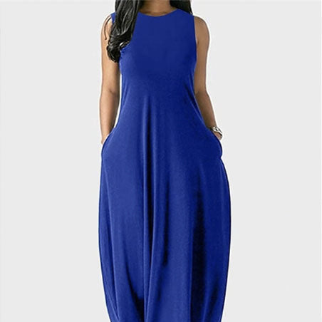 Ladies' Fashionable And Elegant Temperament Versatile Solid Color Off Shoulder Dress