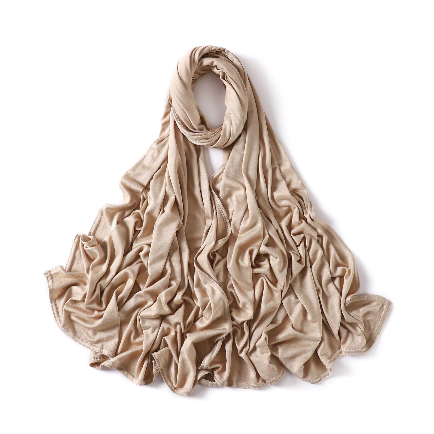 35 Colors Malaysia Pure Color Modal Curling Mercerized Cotton Scarf