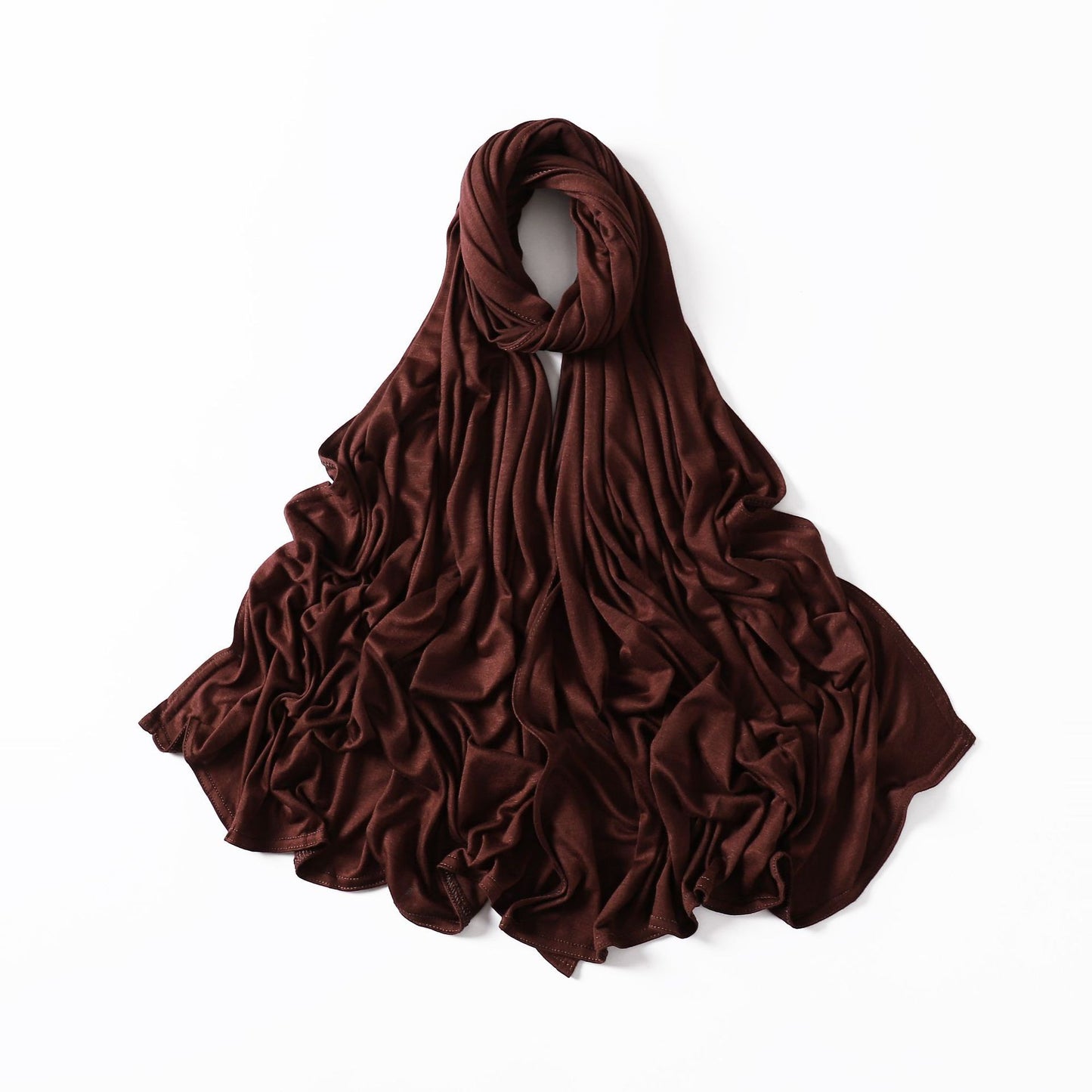 35 Colors Malaysia Pure Color Modal Curling Mercerized Cotton Scarf