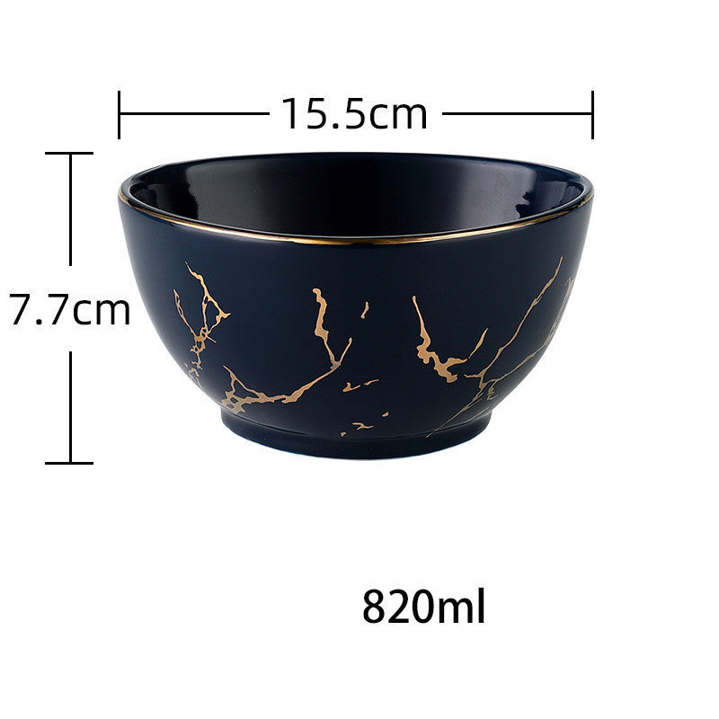Nordic Light Luxury Style Phnom Penh Marble Household Bowl