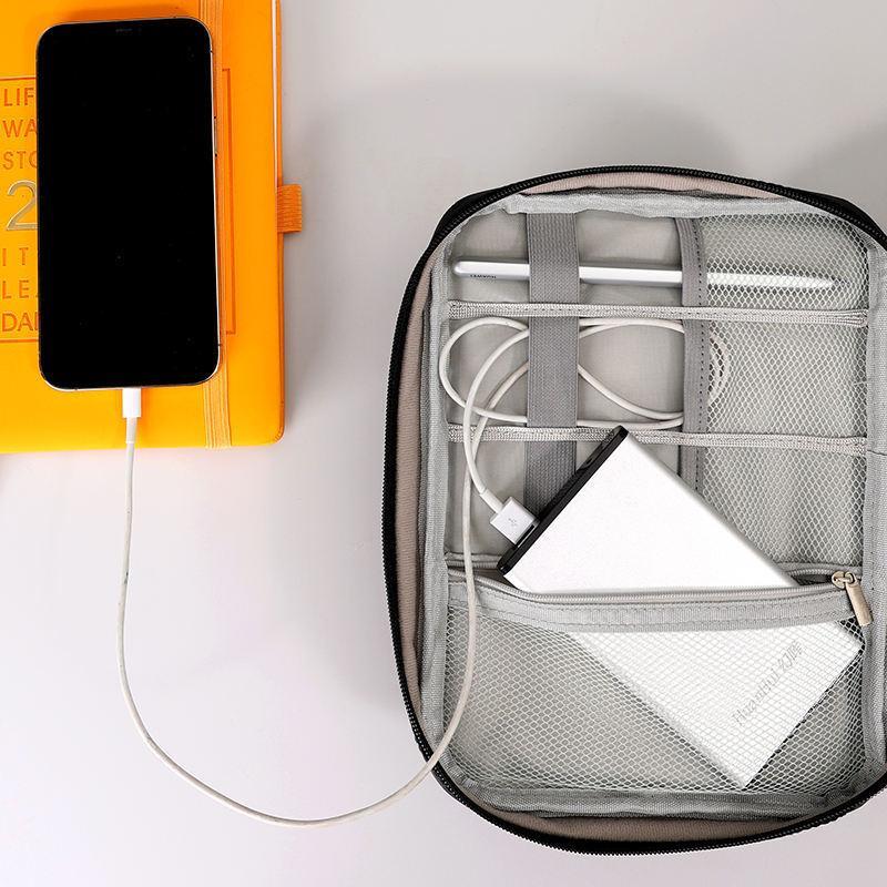 Travel Electronic Accessories Storage Box For Flash Drives, Memory Cards, Tablets, And Chargers