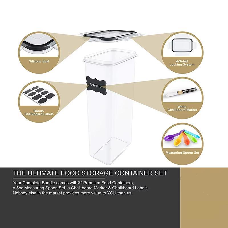 24 Piece Set Of Food Containers