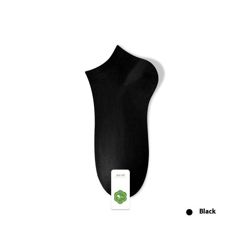 Women's Pure Cotton Spring And Summer Seamless Socks Deodorant Sweat Absorbing Socks