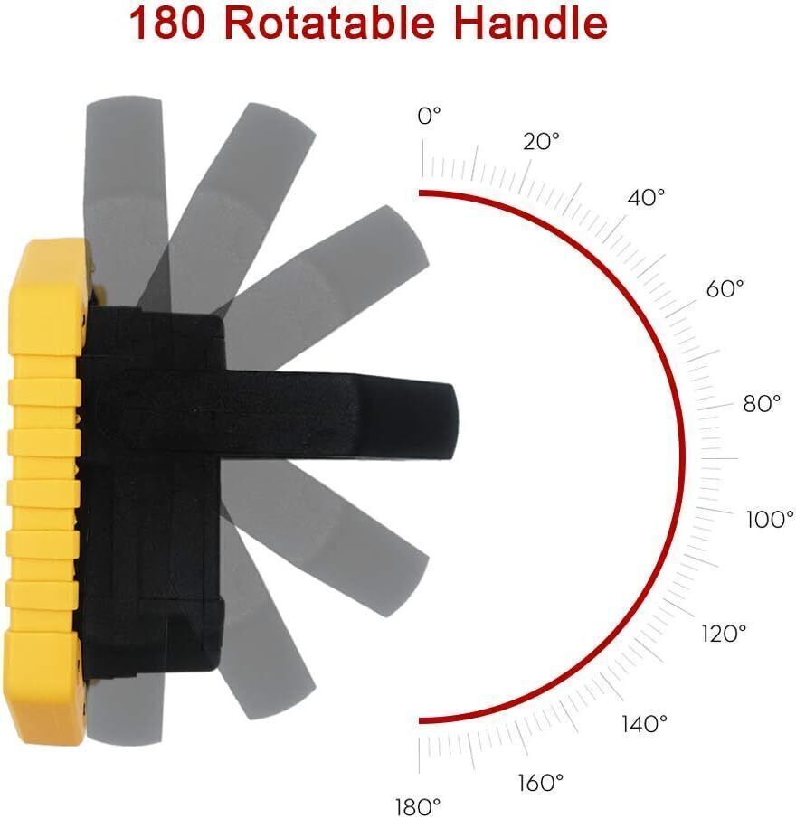 2X LED Work Light USB Rechargeable Torch Inspection Camping Lamp Security Light