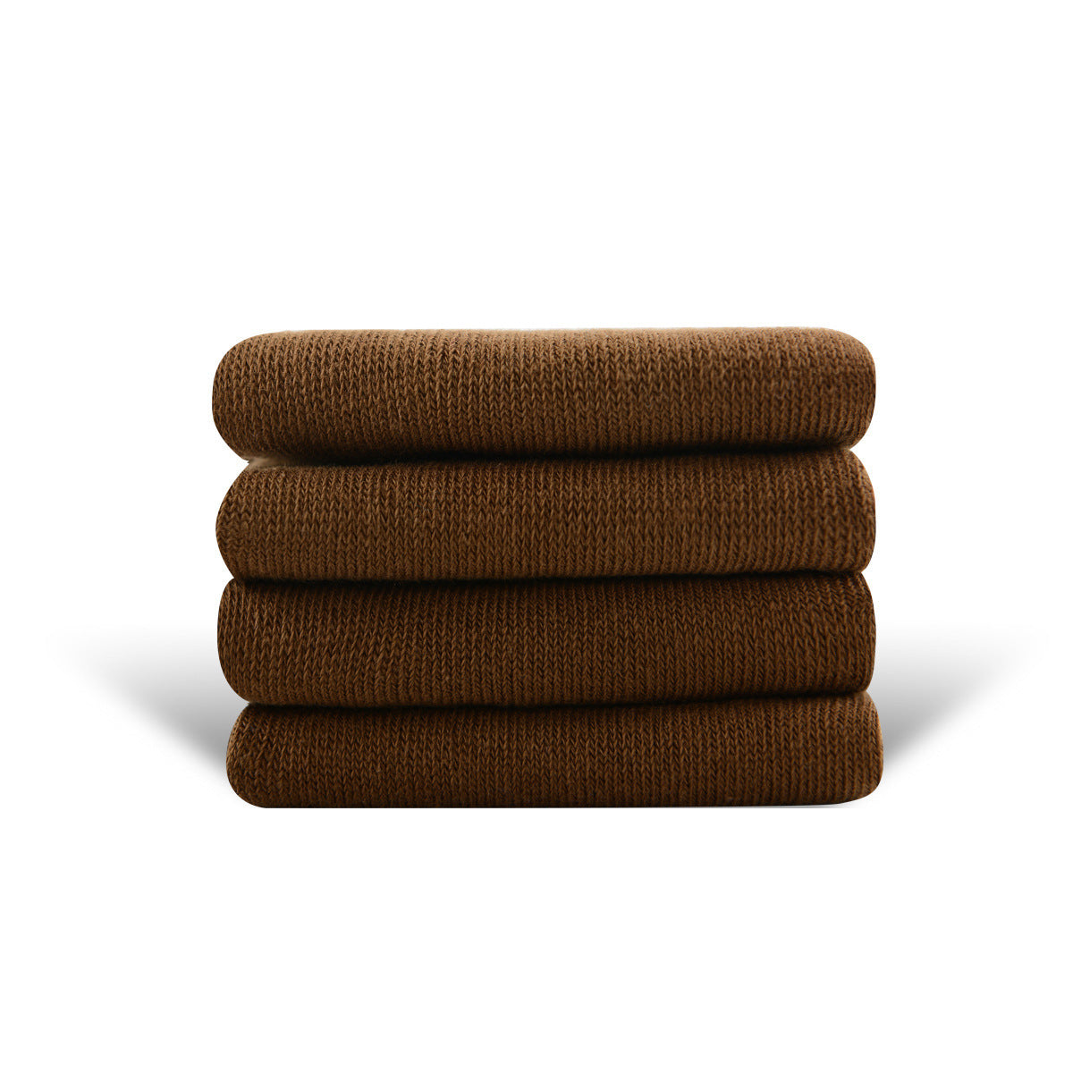 Solid Color High-elastic Mid-calf Boneless Macaron Colored Cotton Socks