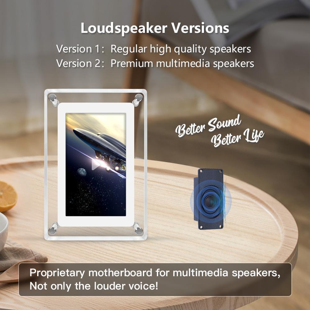 5 Inch 4GB Memory IPS HD Screen Crystal Advertising Player Acrylic Digital Photo Frame Gift