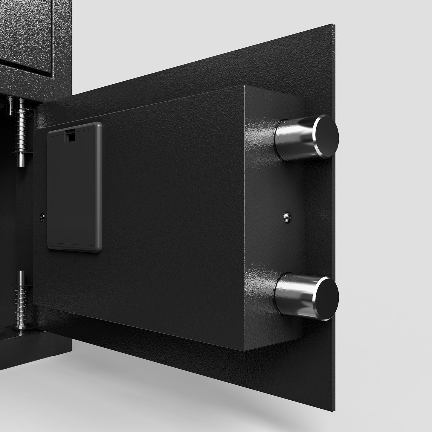 Steel Security Safe And Lock Box With Electronic Keypad - Secure Cash, Jewelry, ID Documents, Black, 1.69Cubic Feet