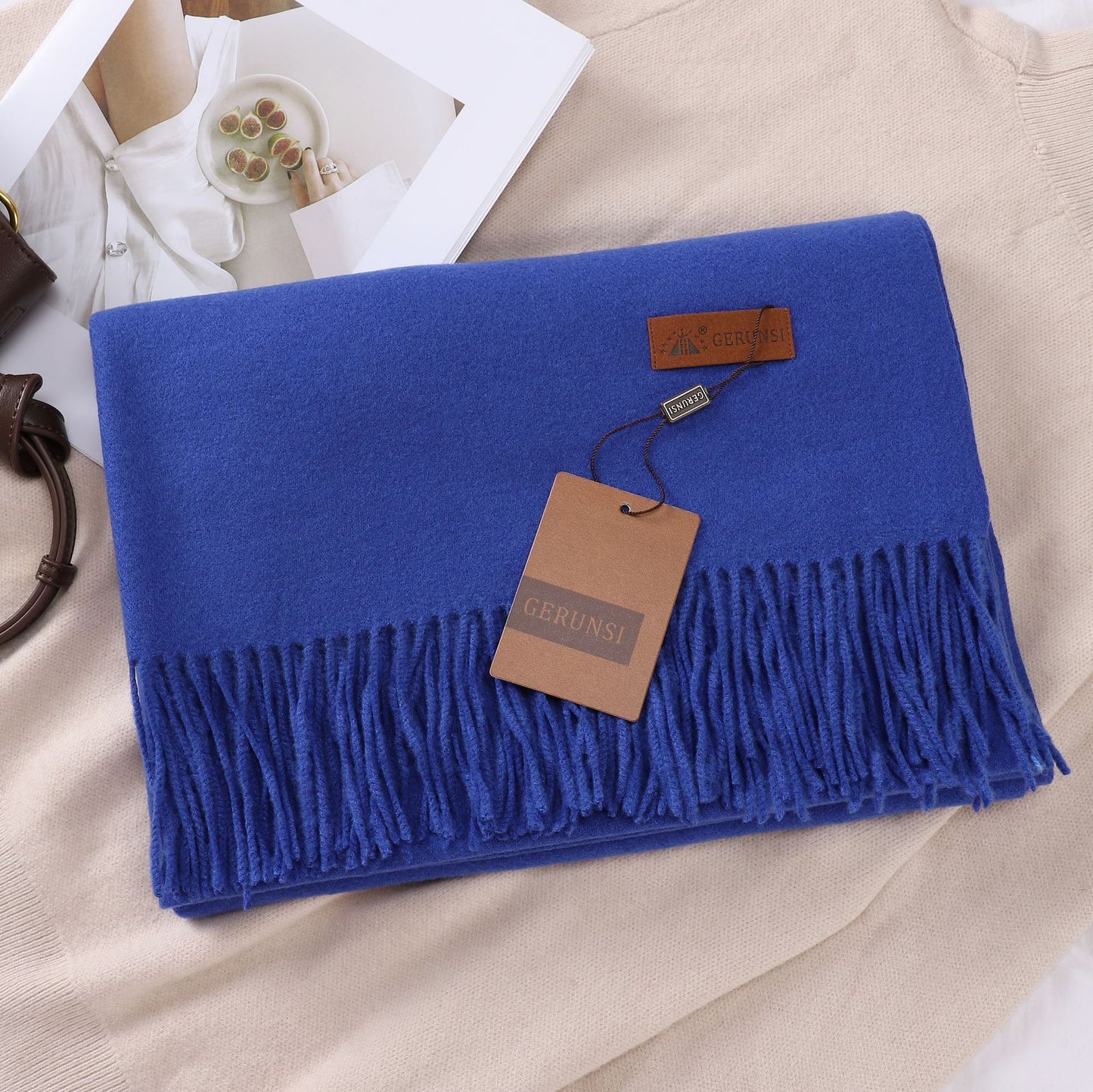 Solid Color Faux Cashmere Women's Scarf