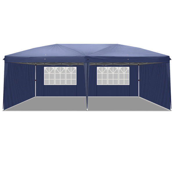 10X20ft Blue 4 Sided 2 Window Folding Shed