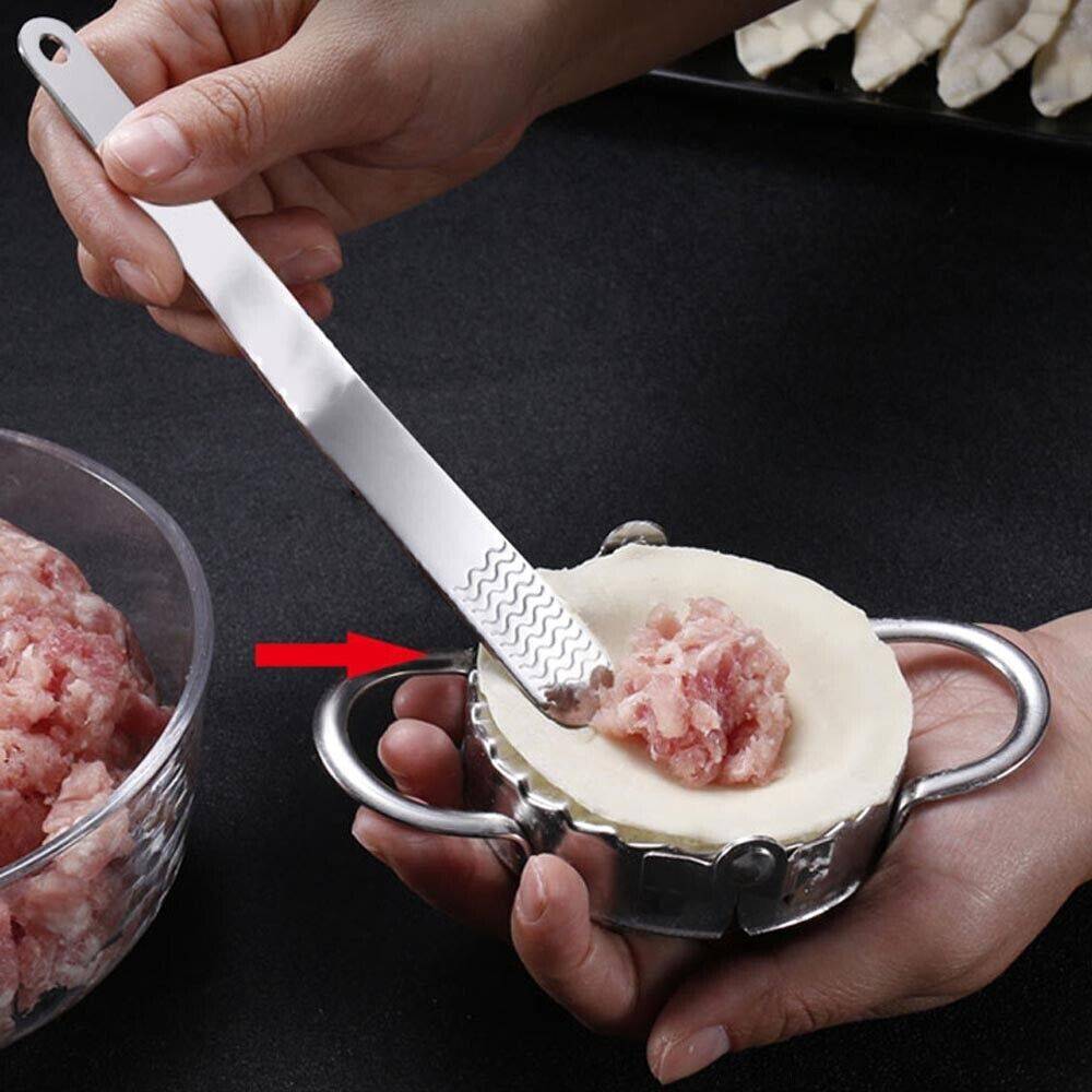 5PCS Dumpling Maker Stainless Steel Dough Press Making Mold Mould Tool