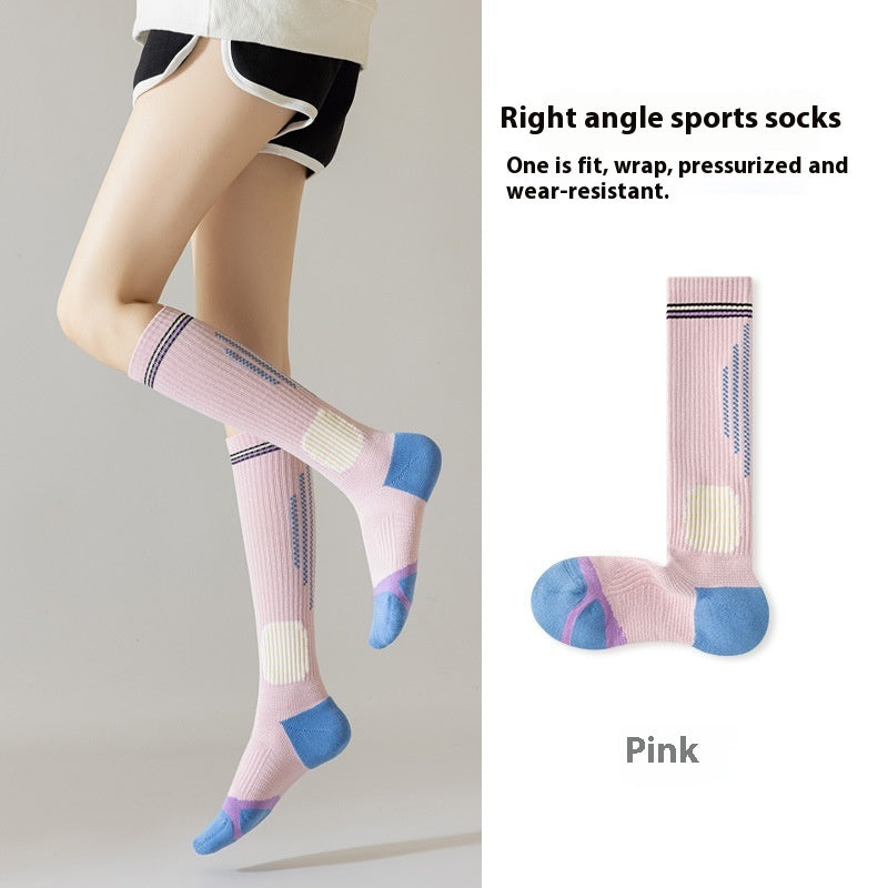 Professional Fitness Compression Stockings Women's Long Compression Running Basketball Socks