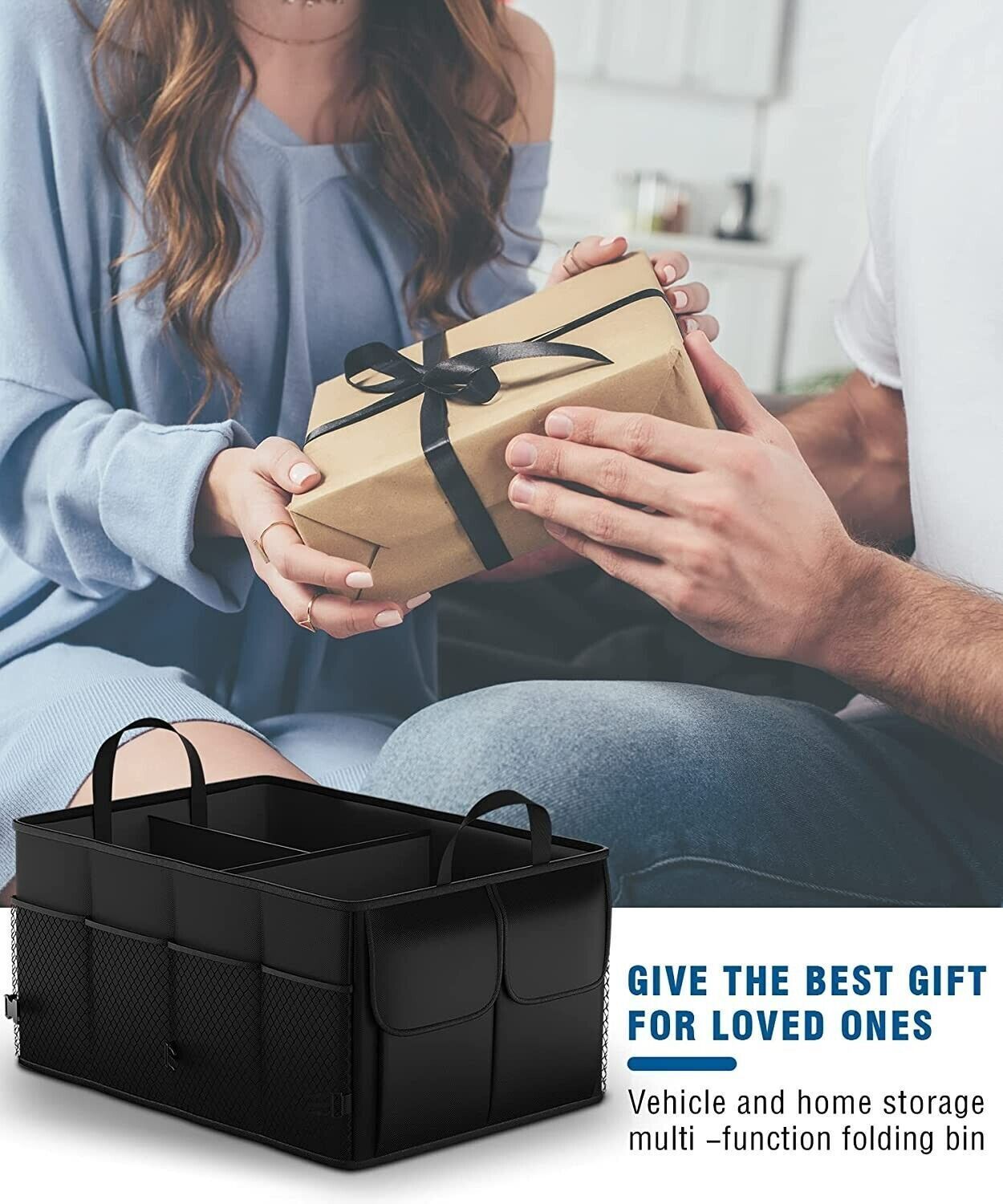 Car Boot Organiser Portable Foldable Heavy Duty Large Car Boot Tidy Storage Bag