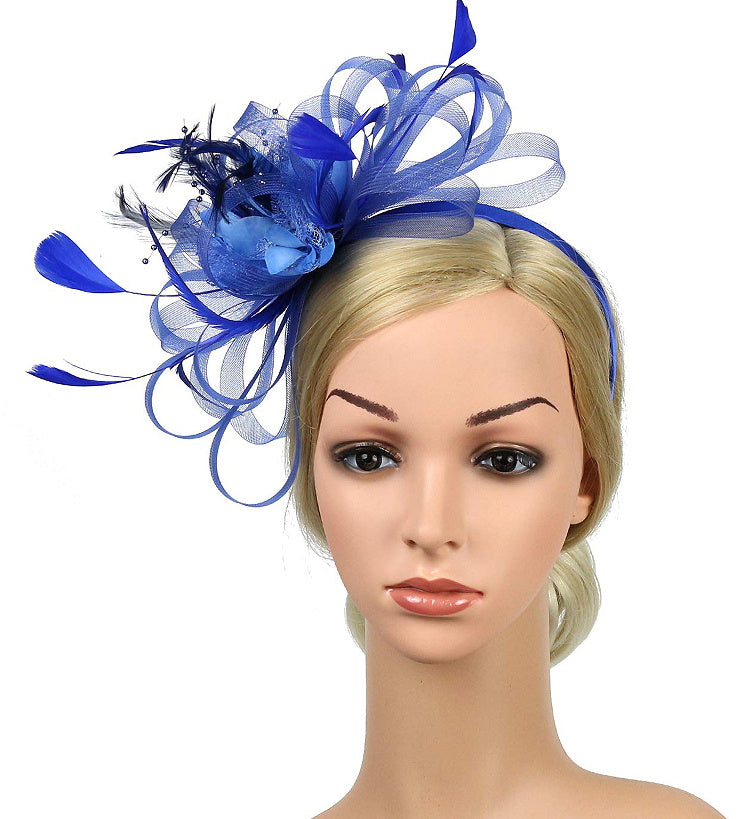 European And American Horse Festival Tea Party Mesh Hair Accessories Billycock Barrettes