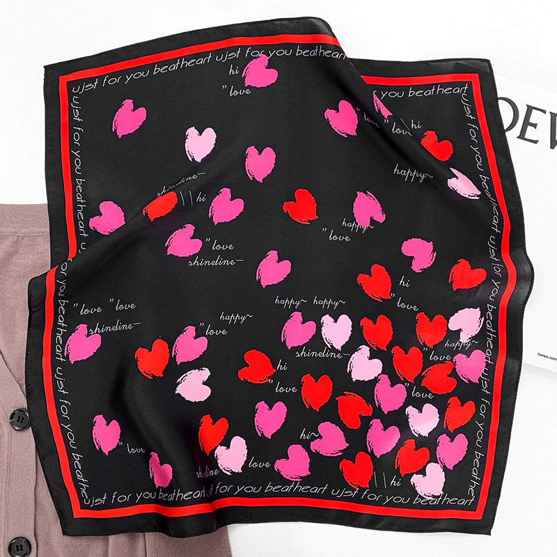 Women's Spring And Autumn Silk Scarf Small Square