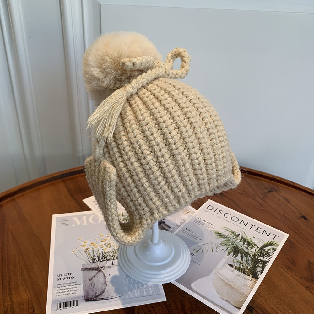 Warm Korean Style Ear Protection Parent-child Flying Baby Wool Men's And Women's Hats