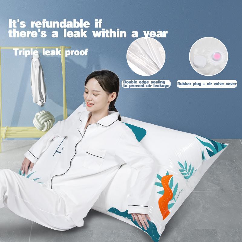 10 Transparent Vacuum Storage Bags, 4 Large Bags, 4 Medium Bags, 2 Small Bags With Pump, Reusable And Environmentally Friendly Storage, Compressed Clothing And Bedding, Dust And Moisture Proof