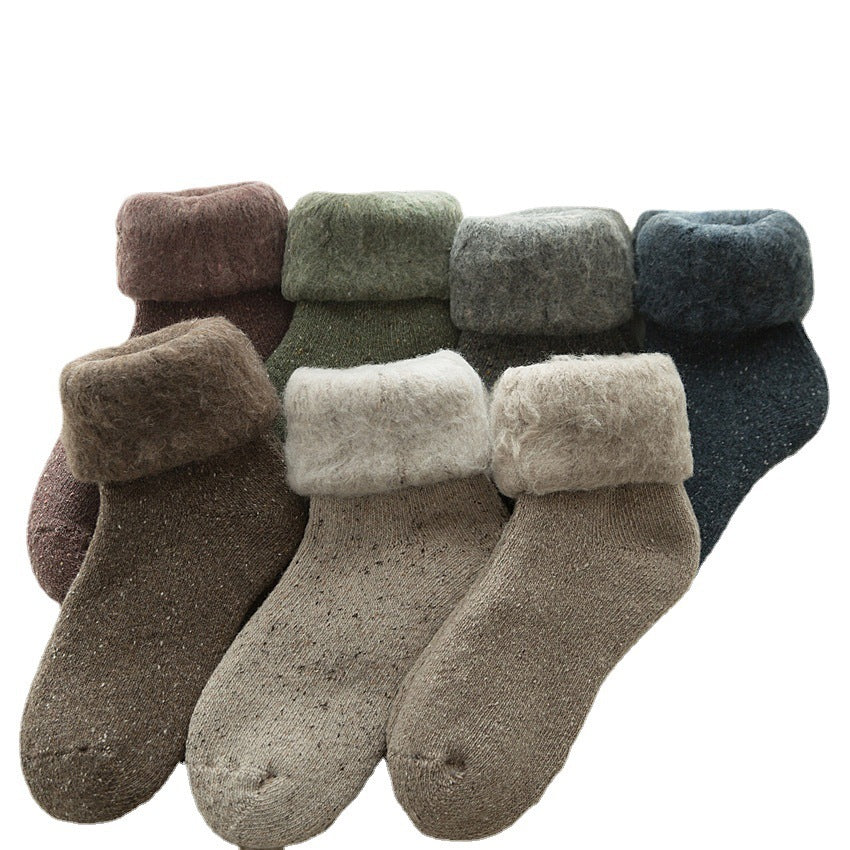 Winter Thick Wool Lined Warm Stockings