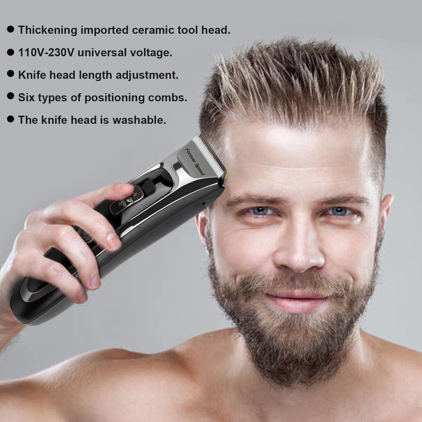 Keramik Profi Haarschneidemaschine Bartschneider Trimmer Rasierer Led Display DE