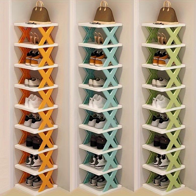 Orange 9-layer Shoe Rack