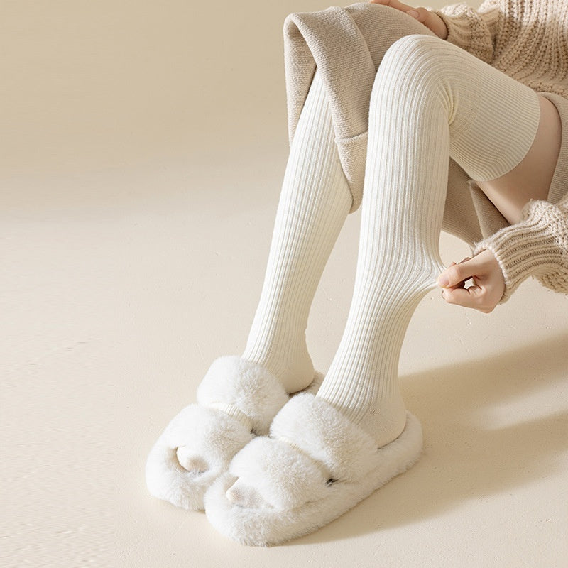 Women's Silicone Anti Slip Wool Knee High Socks