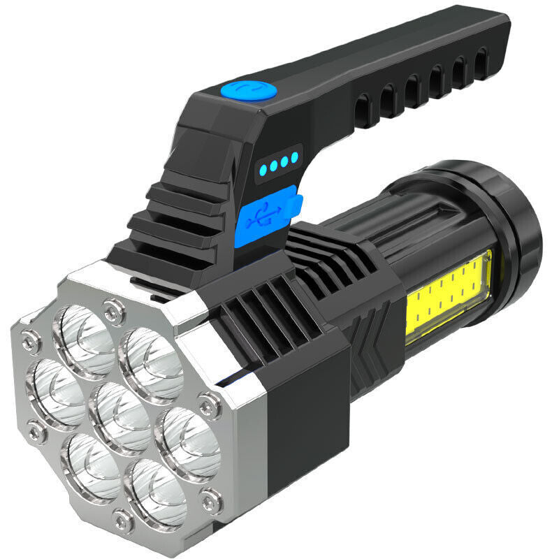 1-2Pcs Super Bright High Power LED Tactical Torch Rechargeable Flashlight New UK