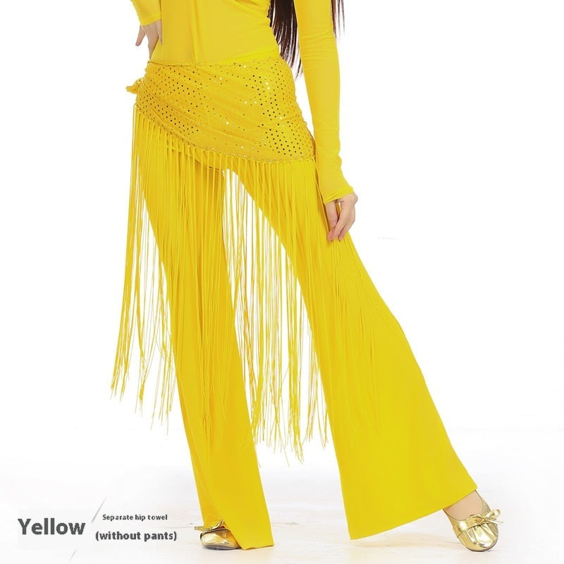 Highlight Tassels Waist Chain Practice Clothes Hip Scarf