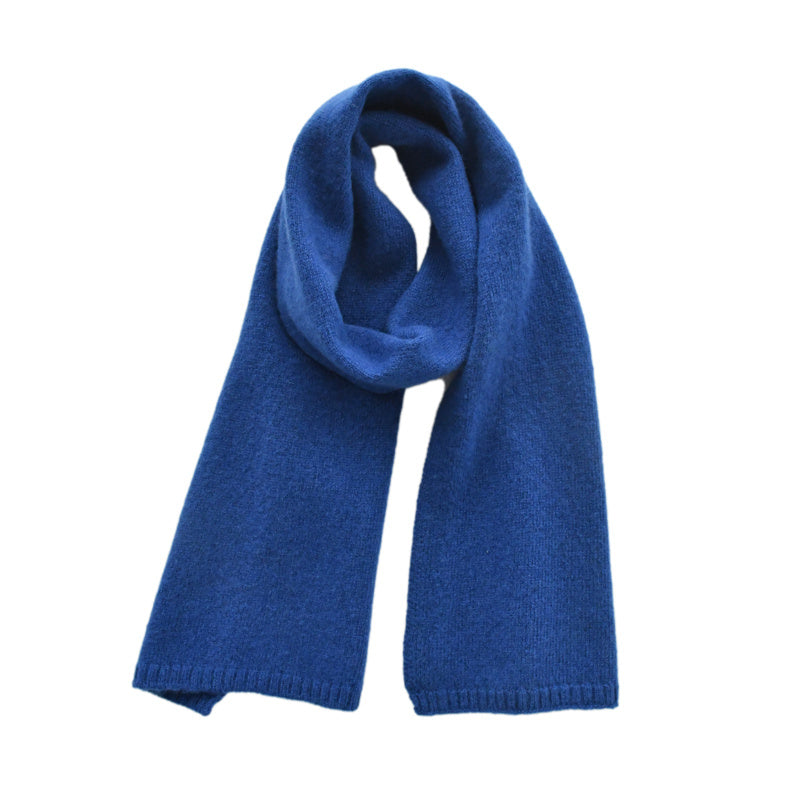 Women's Fashion Versatile Knitted Wool Solid Color Scarf