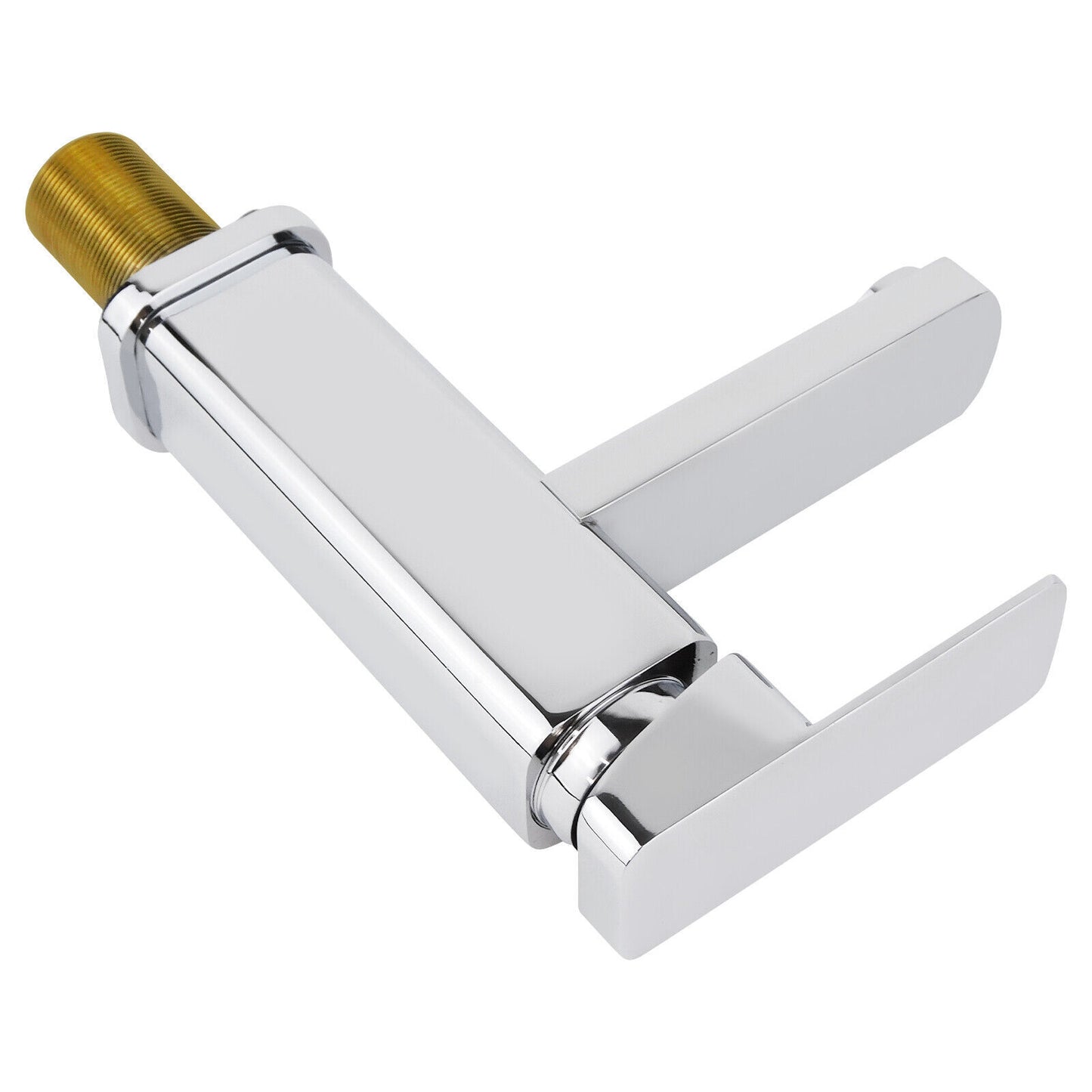 New Modern Waterfall Bathroom Tap Basin Sink Mono Mixer Chrome Cloakroom  Waste