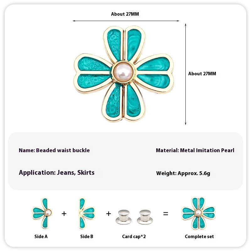 Waist Of Trousers Waist Tightening Big Change Small Detachable Nail-free Adjustment A Pair Of Buckles