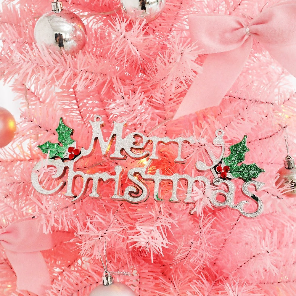 1 Piece Of 83 - Inch Pink Christmas Tree, The First Choice For Romantic Date Confessions
