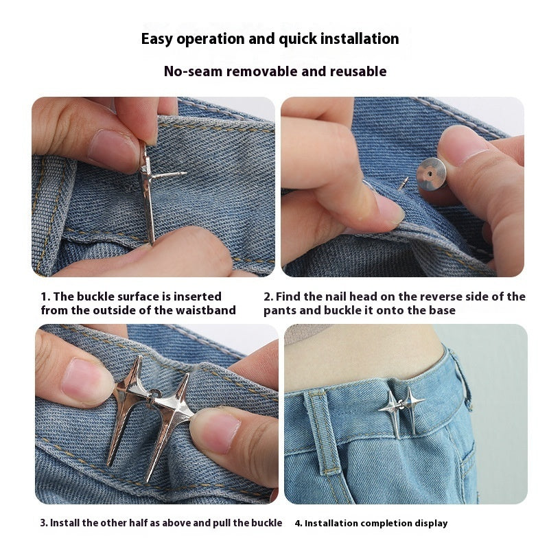 Cross XINGX Belt Buckle Detachable Nail-free Sewing