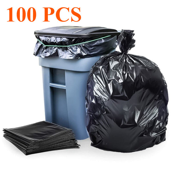 65 Gallon Heavy Duty Black Trash Bags 1.9mm Thick, No Shipping On Weekends, Amazon Banned