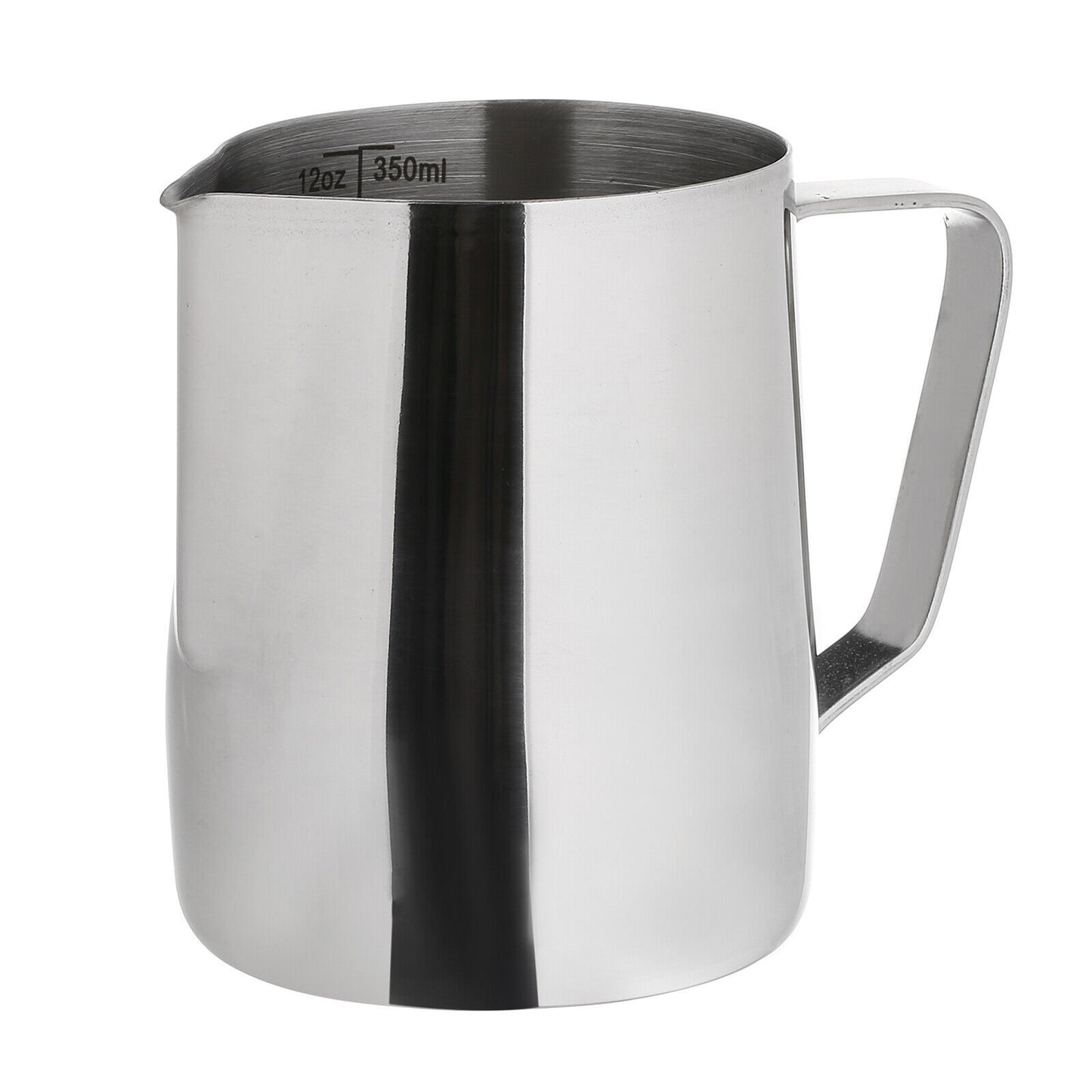 Stainless Steel Milk Jug Frothing Frother Coffee Latte Pitcher 600ml Measure Cup