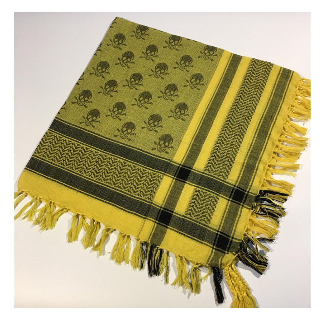 Square Tactical Ghost Head Scarf Outdoor Houndstooth