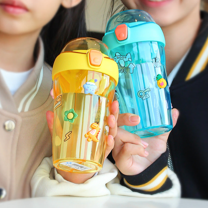 High Face Value Dual Drinking Cup Creative Straw Cup