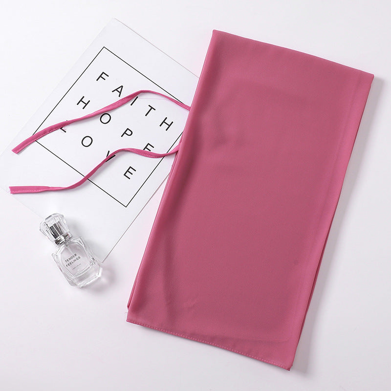 Fashion New Pearl Chiffon Bandage Gauze Scarf