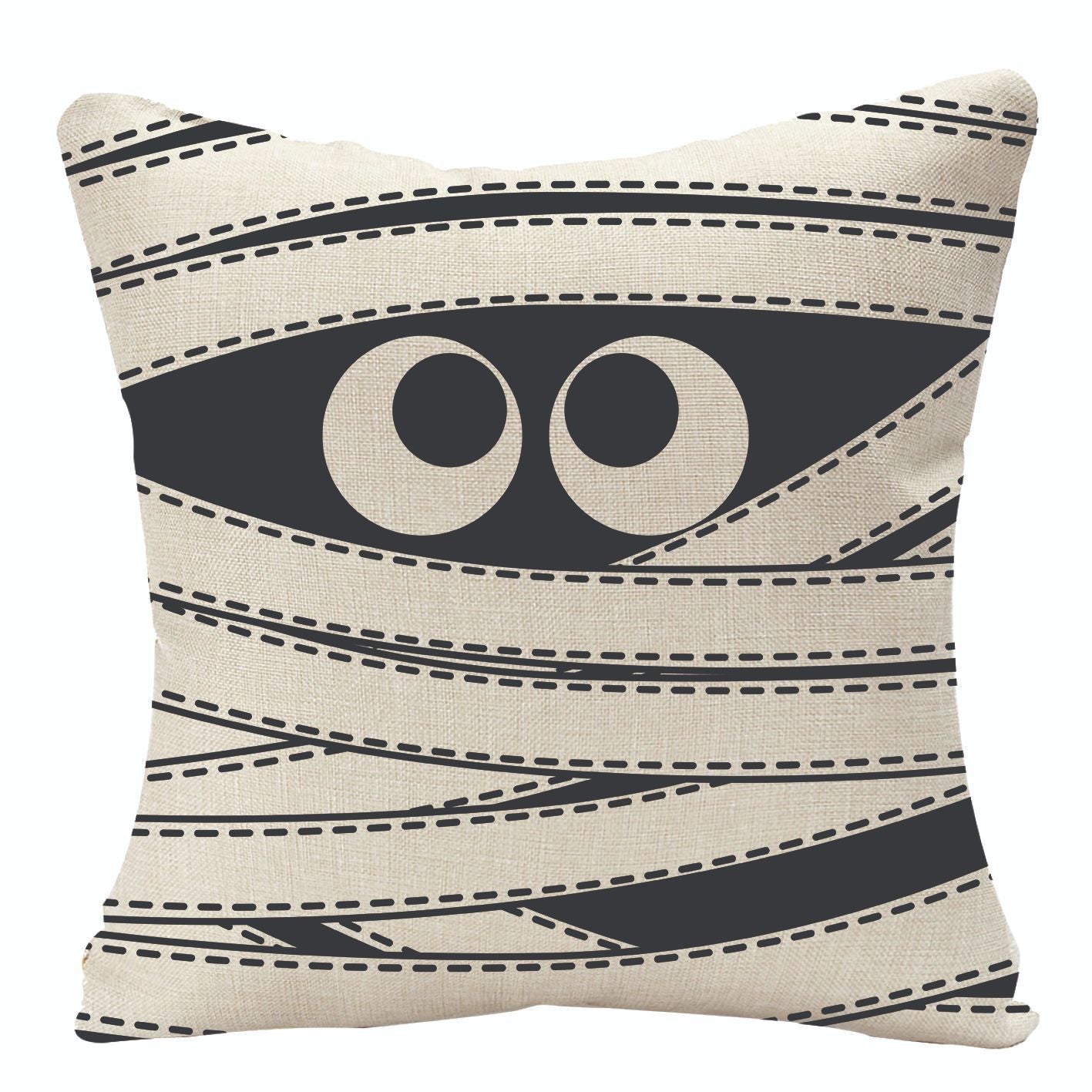 Home Fashion Halloween Linen Print Pillowcase