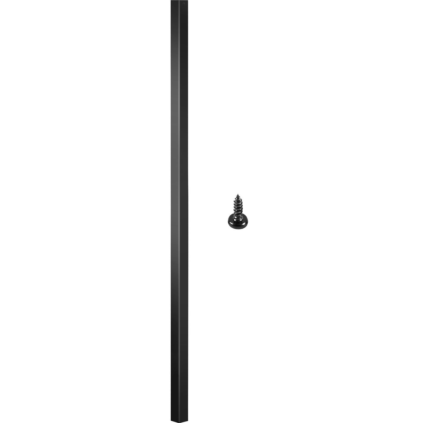 Deck Balusters, 101 Pack Metal Deck Spindles, Staircase Baluster With Screws, Aluminum Alloy Deck Railing For Wood And Composite Deck, Square Baluster For Outdoor Stair Deck Porch