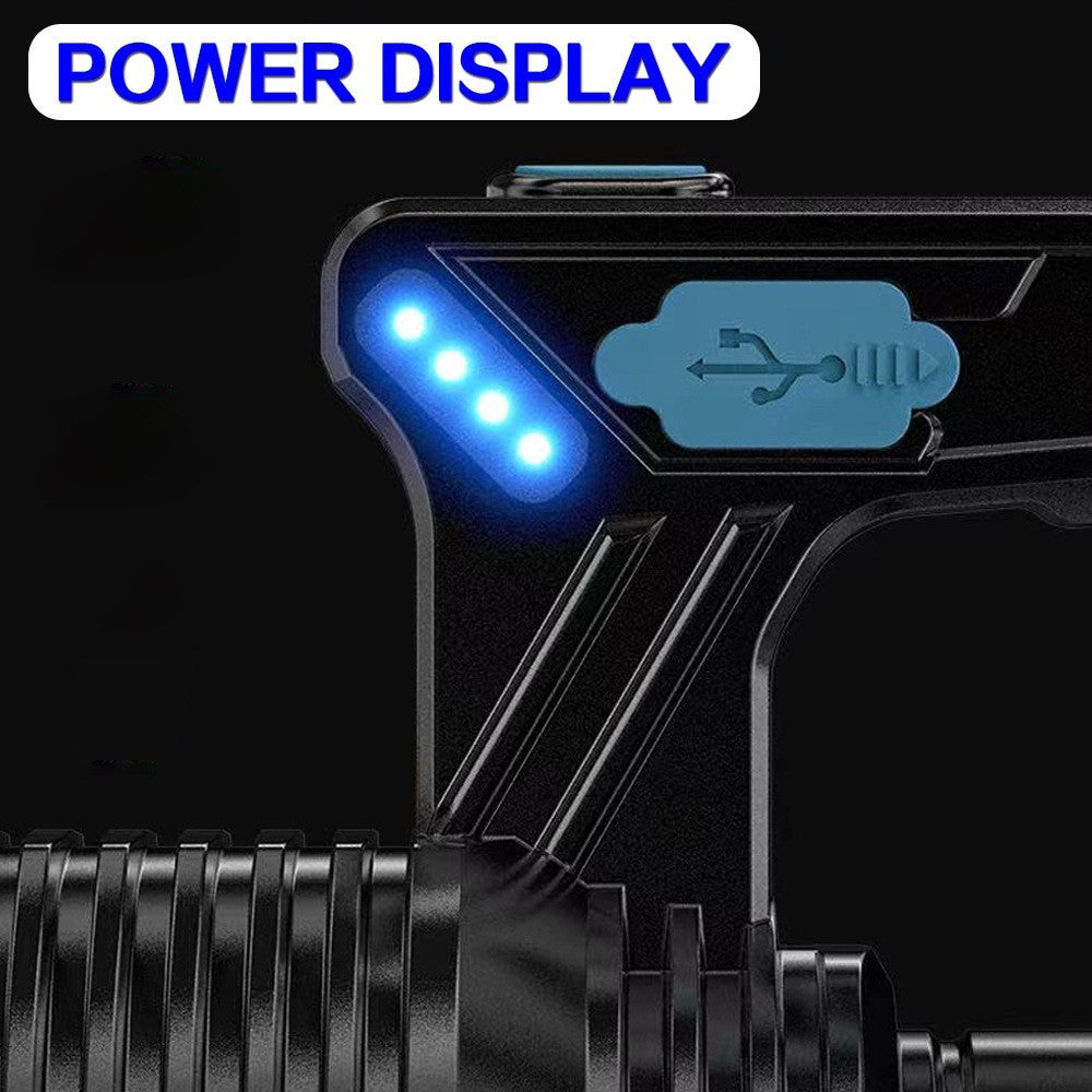 High Powered 12000000LM LED Flashlight Super Bright Torch USB Rechargeable Lamp