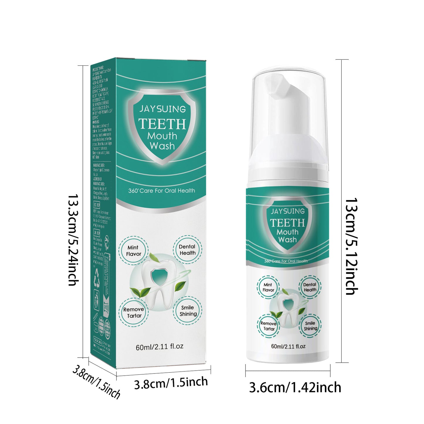 Foam Tooth Cleaning Mousse Protects Gums