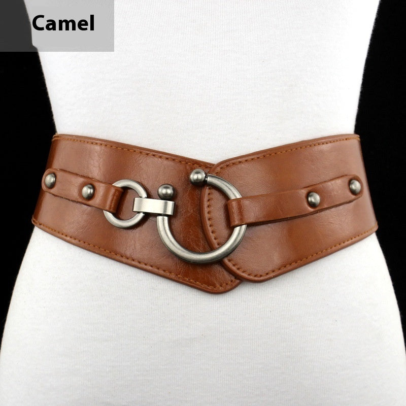 Simple All-match Women's Width Elastic Belt