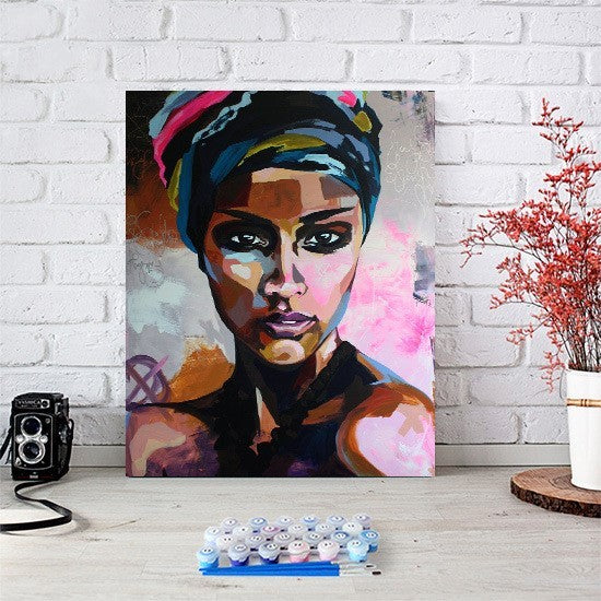 Abstract body painting art oil painting